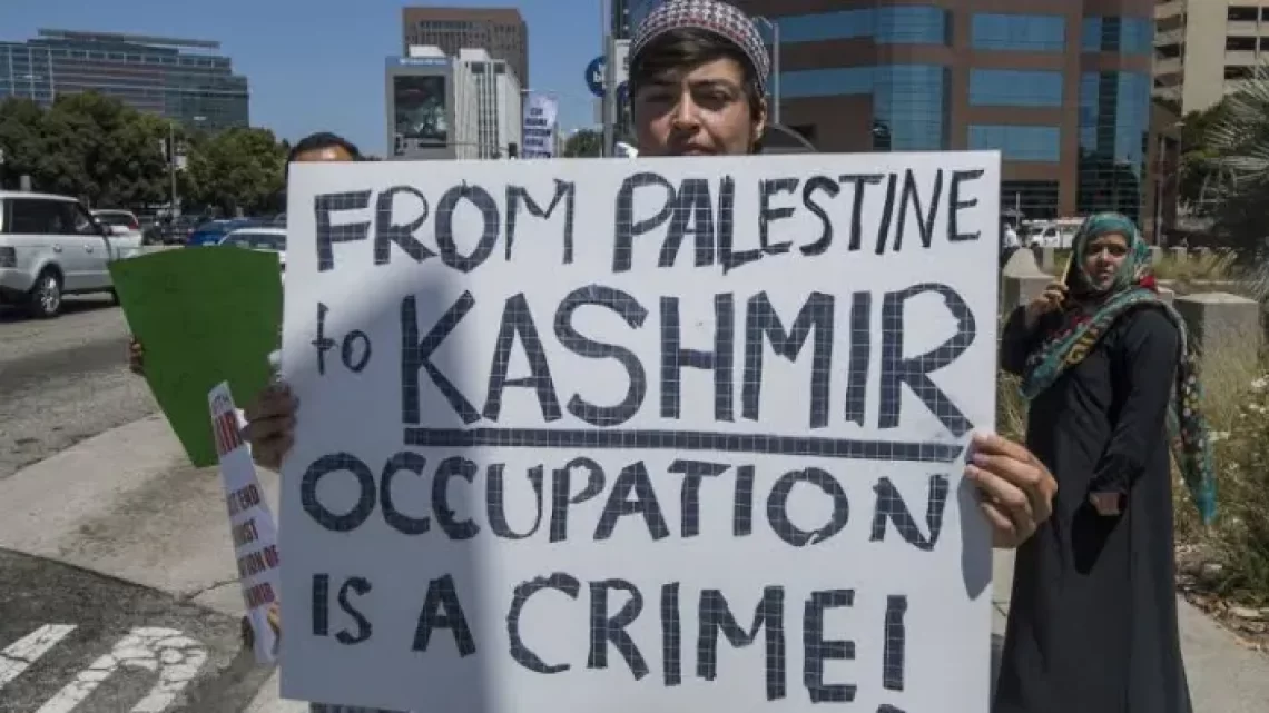 Global peace under threat due to unresolved disputes over Palestine and Kashmir