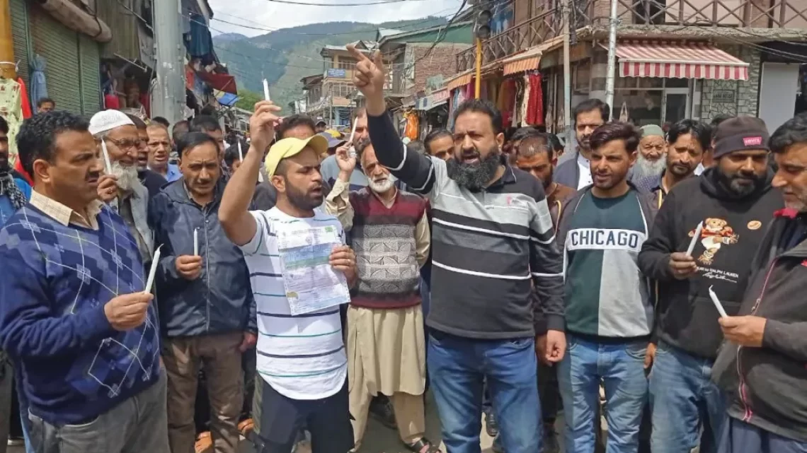 Residents in Baramulla protest against soaring Electricity Bills in ongoing Struggle