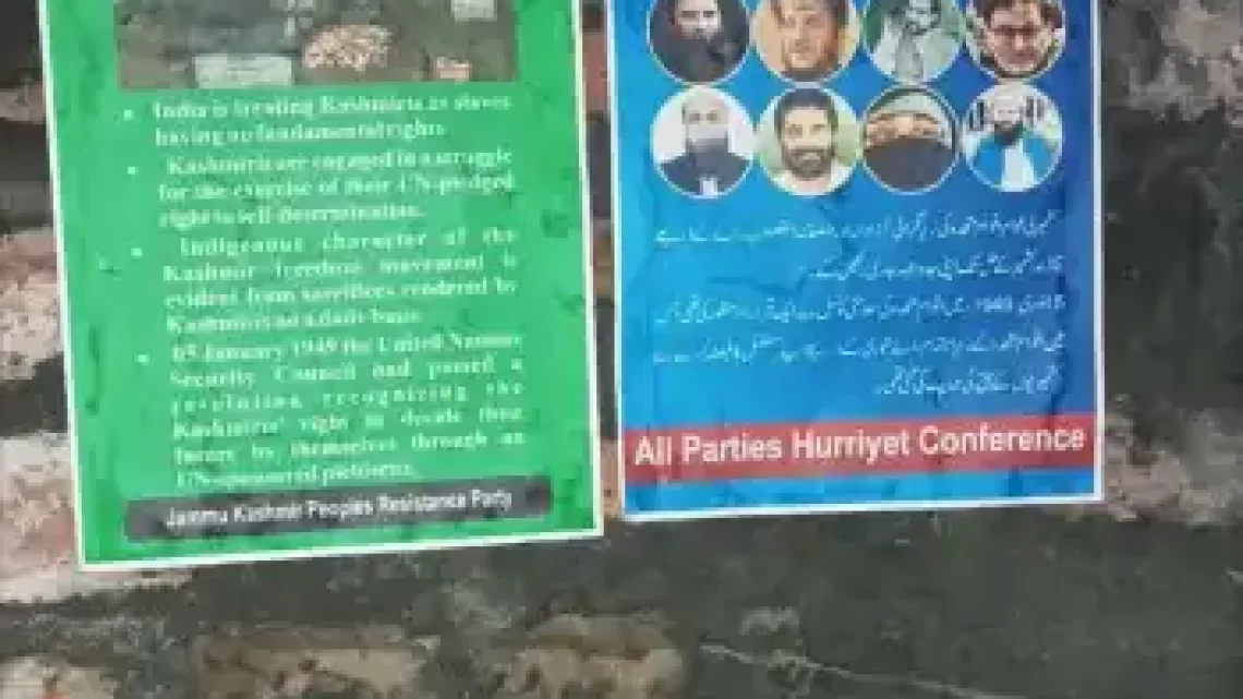 Posters All Around Kashmir Urge UN Action Amid Escalating Tensions