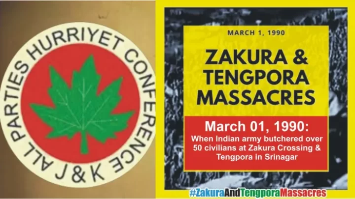 Zakura, Tengpora massacres part of ongoing genocidal drive in IIOJK: APHC