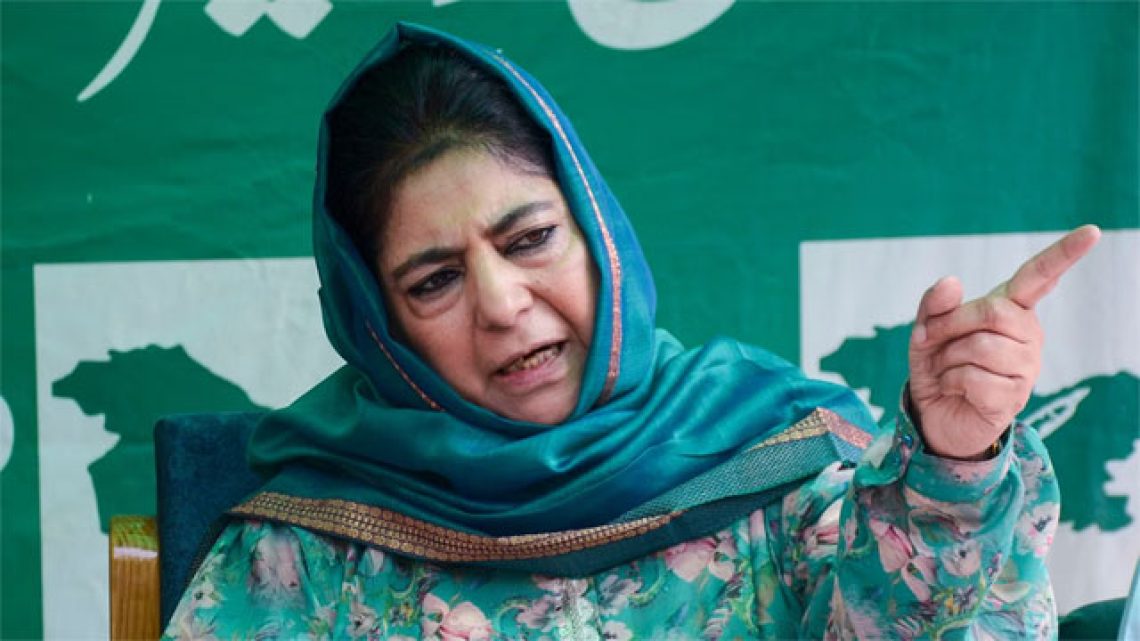 Mehbooba Mufti Warns of Mass Electoral Manipulation in IIOJK