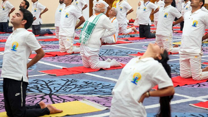 IIOJK authorities make yoga participation mandatory even for pregnant women