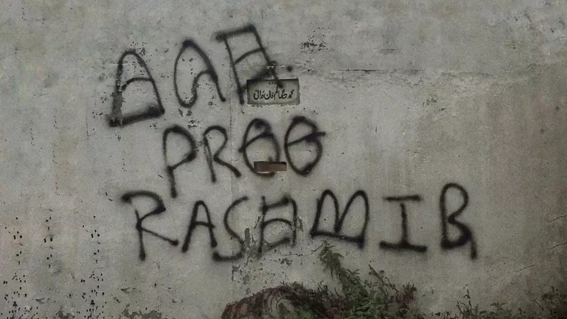 Graffiti Sparks Debate on Kashmir Rights in New Delhi