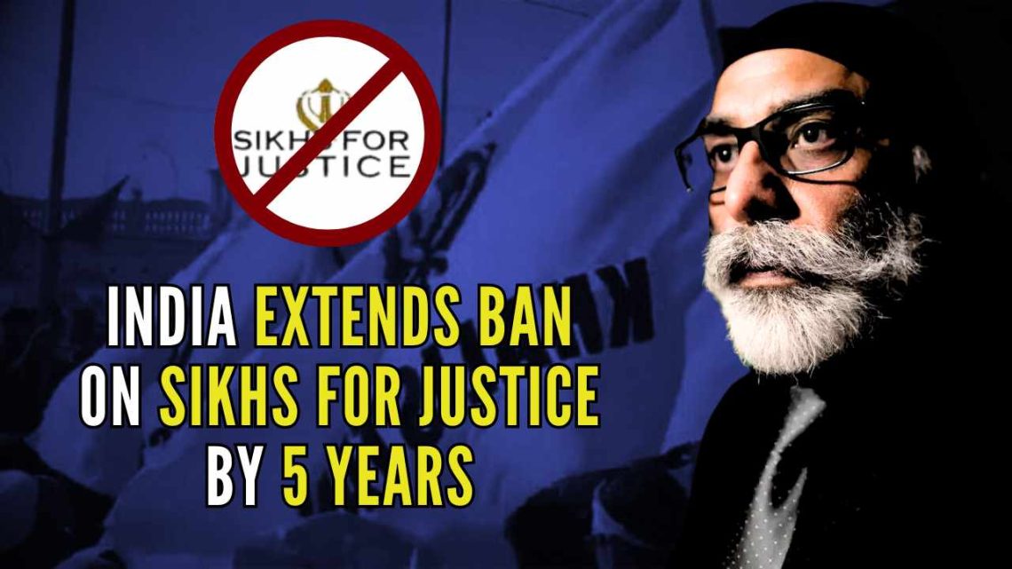 Indian Government Extends Ban on Sikhs For Justice for Another 5 Years