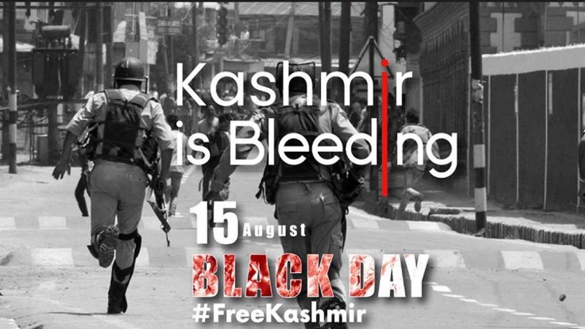 Kashmir Marks India’s Independence Day as Black Day