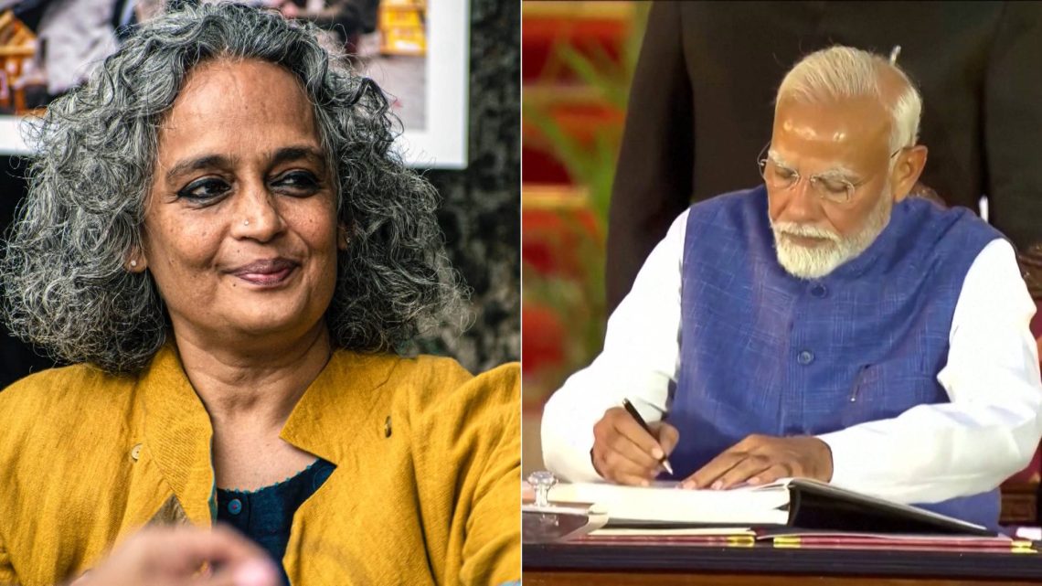 Arundhati Roy Condemns Modi Government for Supporting Gaza Genocide