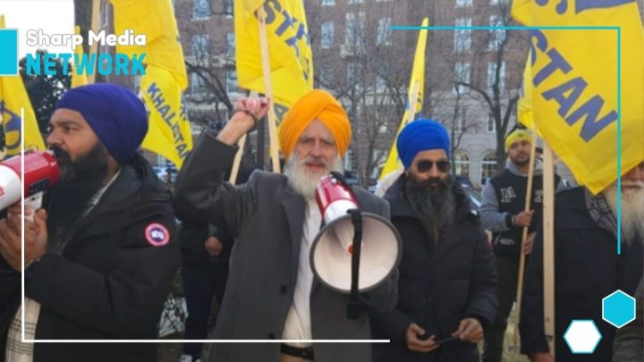 Sikhs Protest for Khalistan Outside Indian Embassy in Washington, D.C.