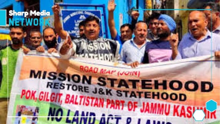 Protest in Jammu for Restoration of Special Status and Statehood to IIOJK