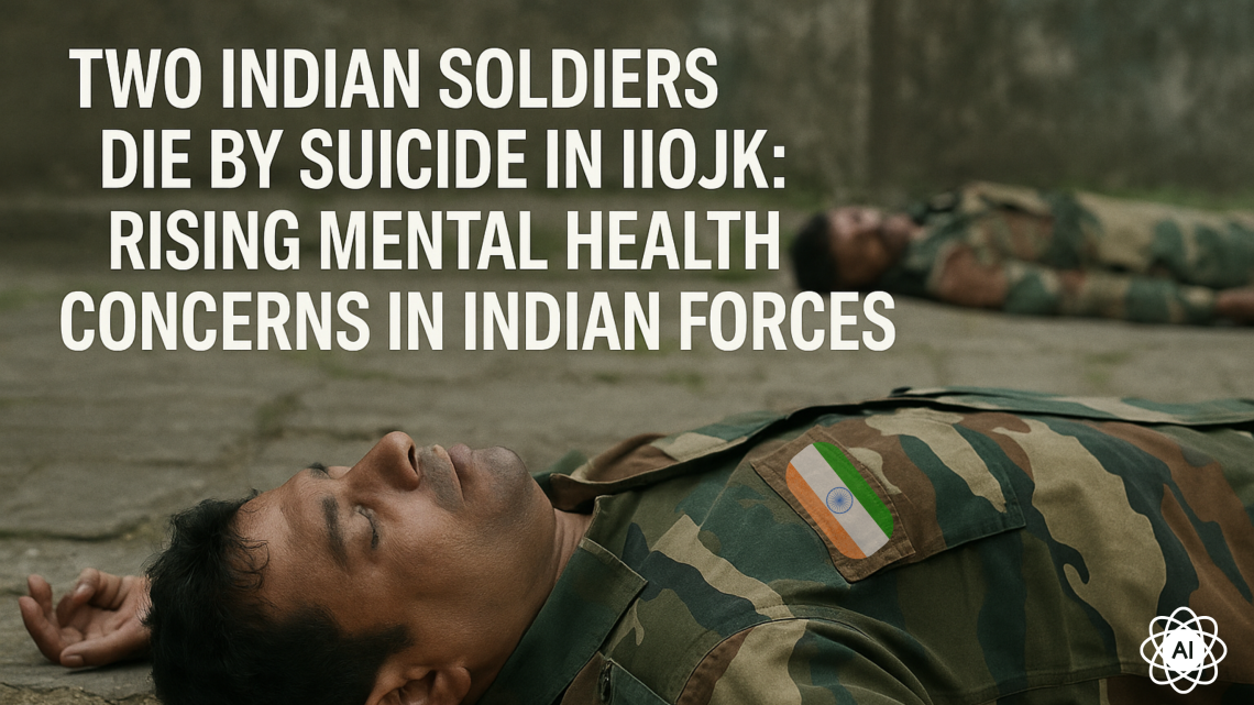 Two Indian Soldiers Die by Suicide in IIOJK: Rising Mental Health Concerns in Indian Forces