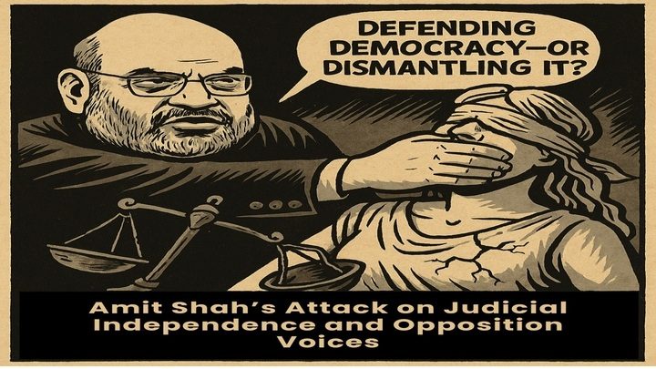 Amit Shah’s Attack on Judicial Independence and Opposition Voices
