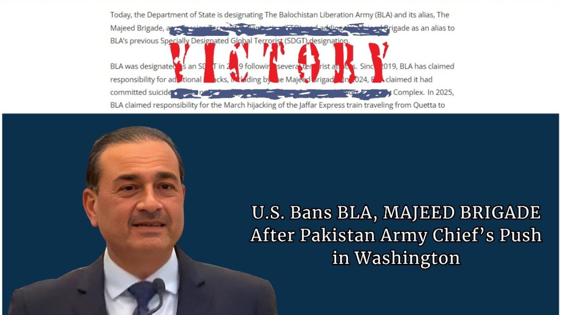 US Designates BLA and Majeed Brigade as Terrorist Organizations: A Strategic Diplomatic Setback for India