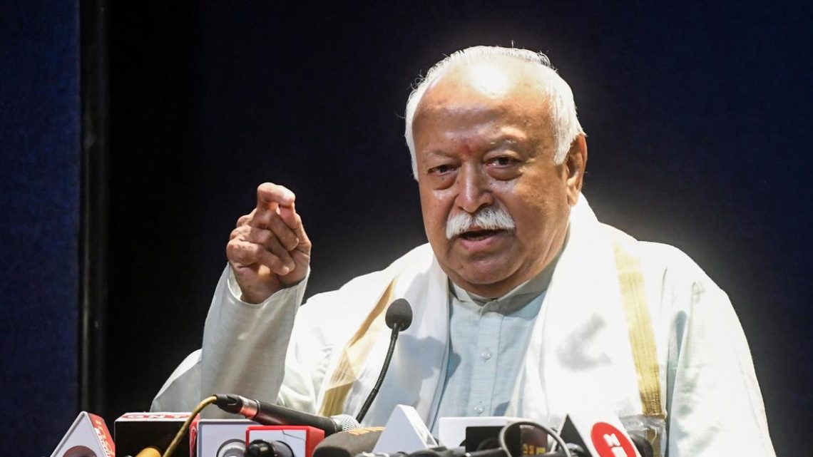 RSS Chief Bhagwat Rejects Gandhi’s Vision and Pushes Hindutva Narrative, Undermining India’s Secular Foundations