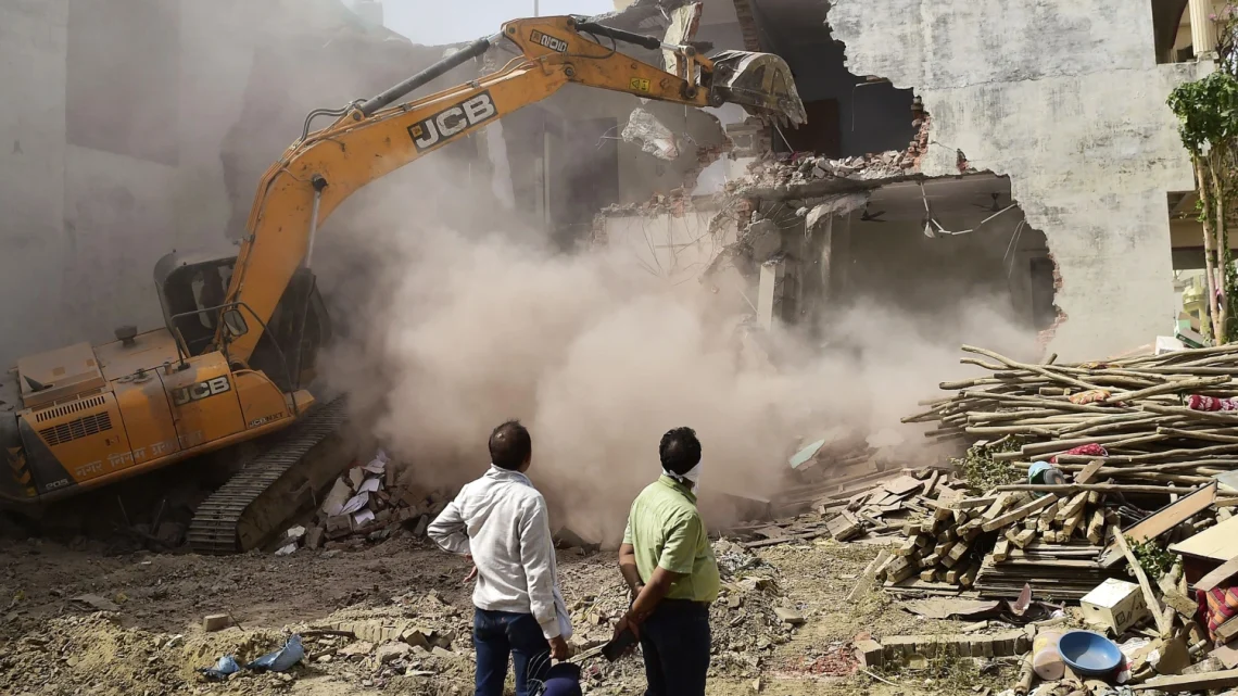 State Terror in Jaitpur: 50 Muslim Homes Crushed and 300 Lives Ruined by Illegal Bulldozer Action