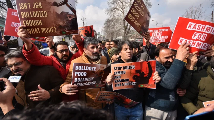 Indian BJP Regime Seizes And Demolishes Kashmiris Property In Indian Illegally Occupied Jammu And Kashmir