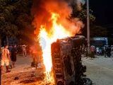 Protests Erupt in Senapati as Mob Attacks Assam Rifles After Rumors of Raid on Naga Army Camp in Oklong