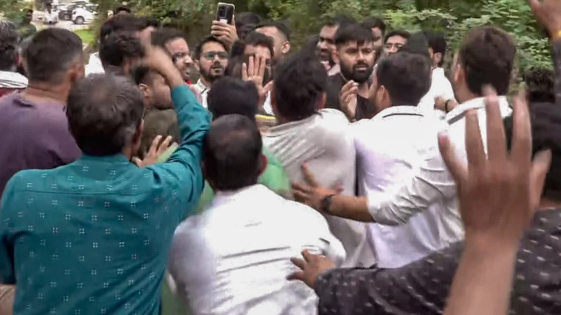 BJP Goons Brutally Assault Opposition Team to Hide Buffalo Shed School in Jaipur