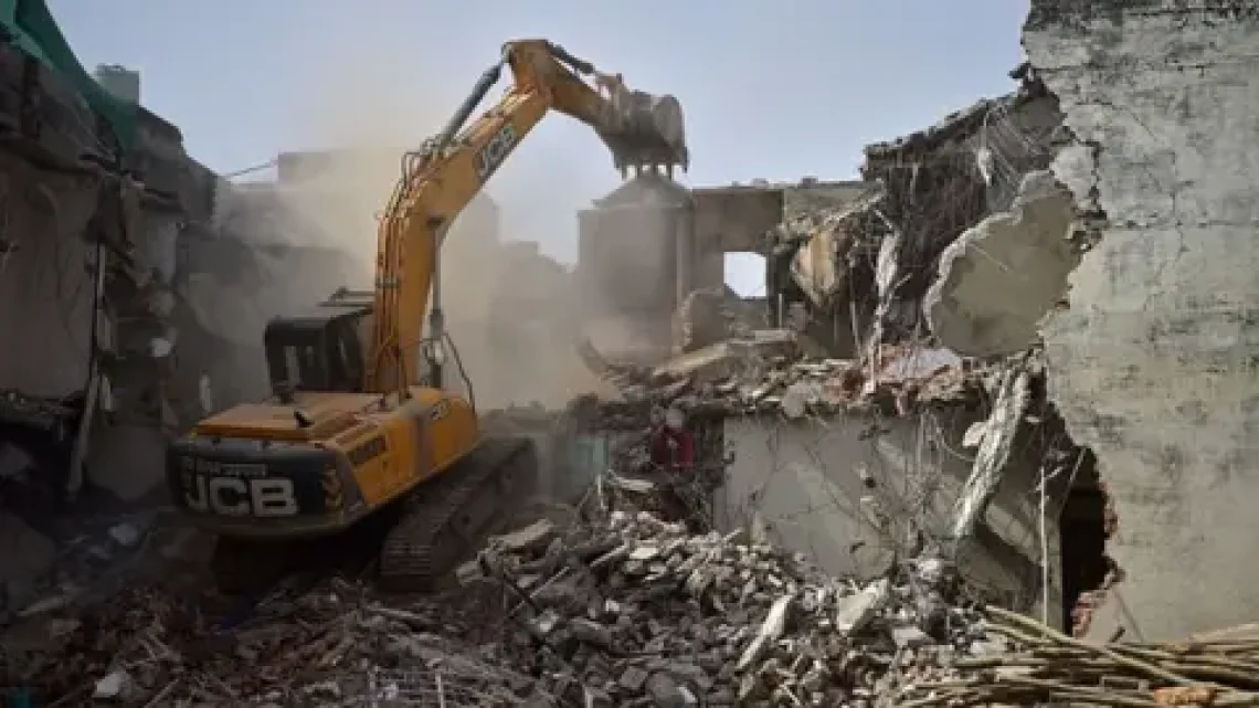 BJP Regime In Assam Deploys Heavy Bulldozers To Demolish Seventy Three Minority Homes In Goalpara District